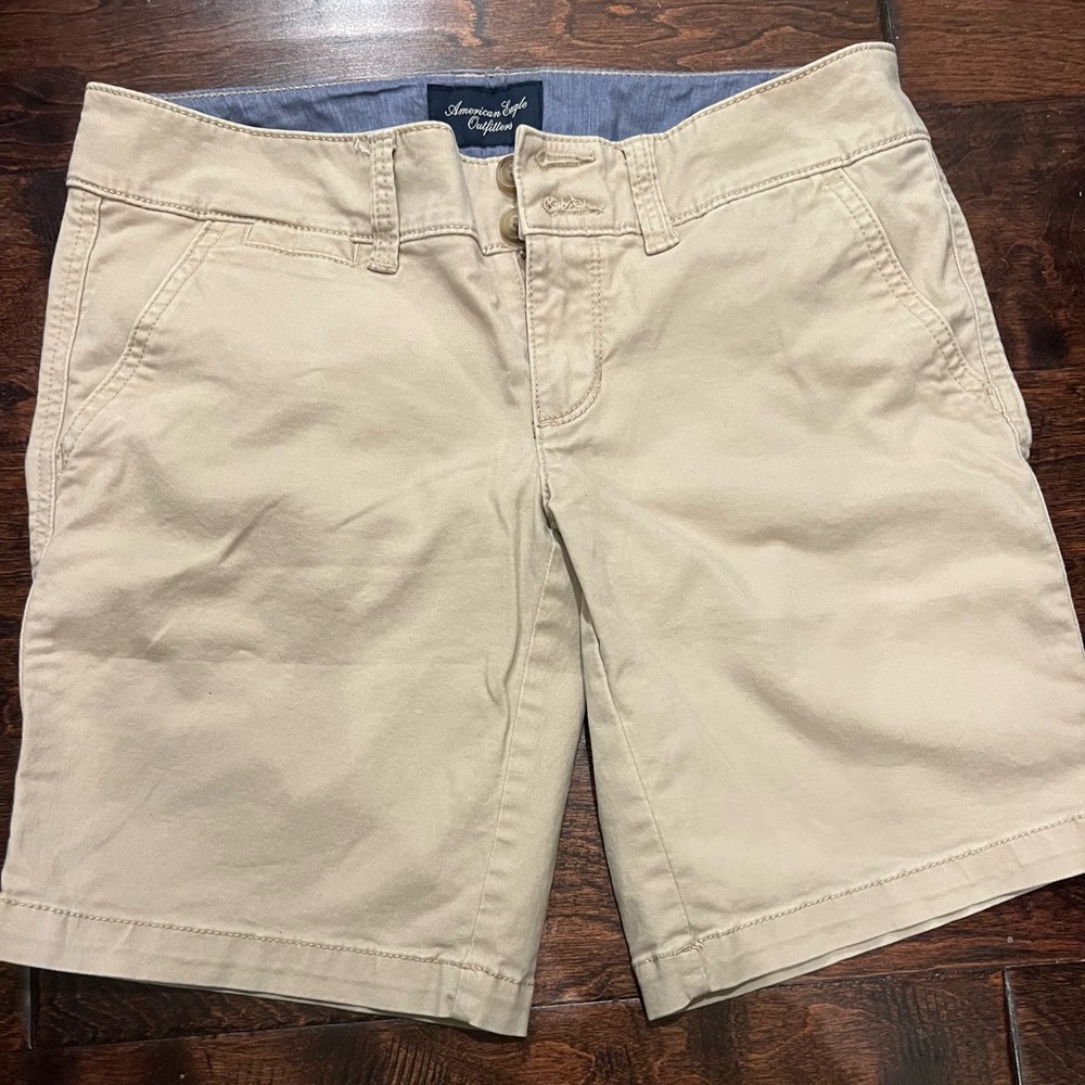 American Eagle Outfitters Khaki  Stretch Shorts